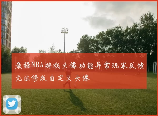 最强NBA游戏头像功能异常玩家反馈无法修改自定义头像