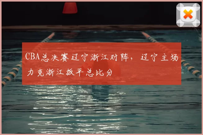 CBA总决赛辽宁浙江对阵，辽宁主场力克浙江扳平总比分